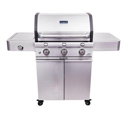 Saber Deluxe Stainless 3-Burner Grill