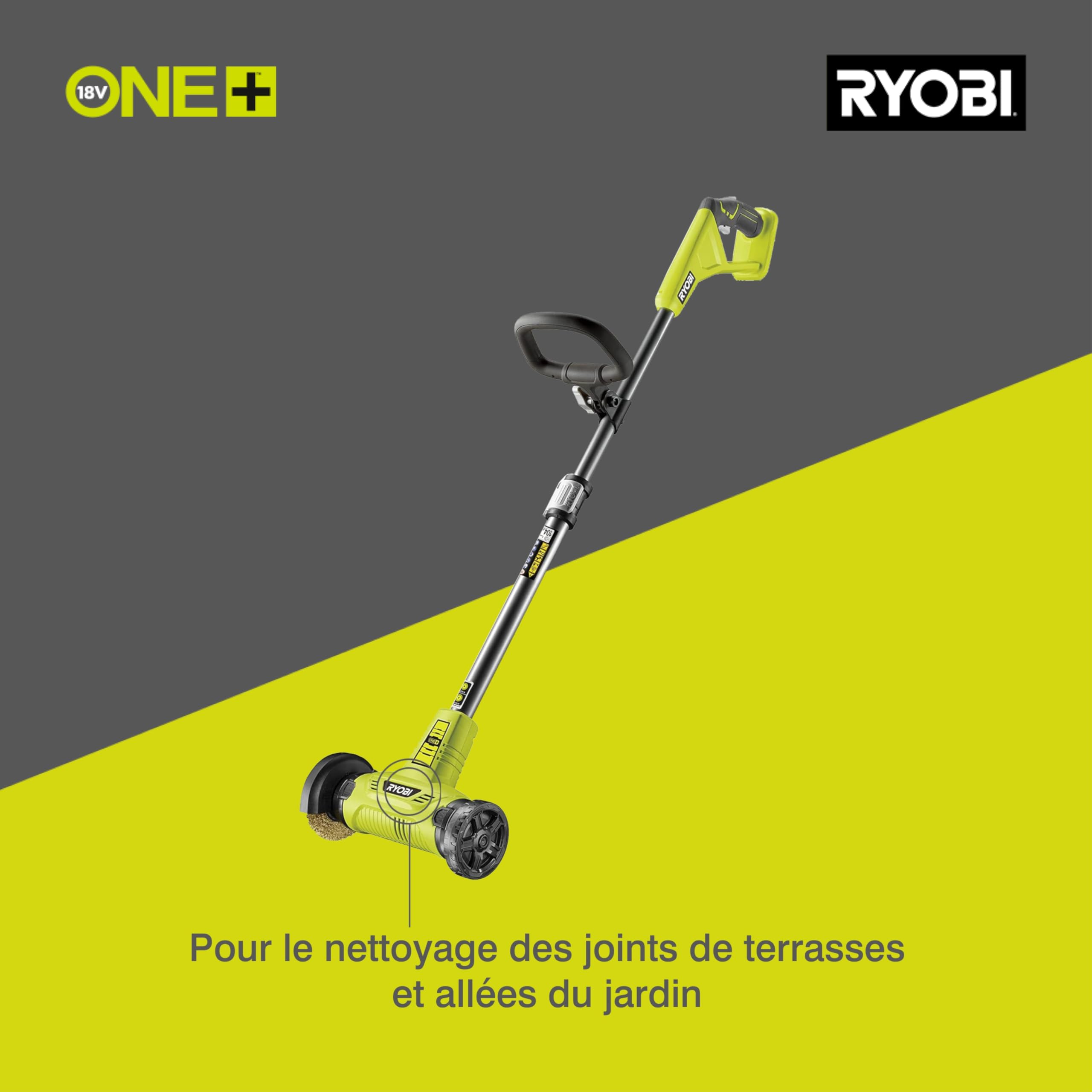 Ryobi RY18PCA-0 18V ONE+ Patio Cleaner with Wire Brush (Bare Tool), Hyper Green