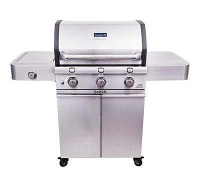 Saber Deluxe Stainless 3-Burner Grill