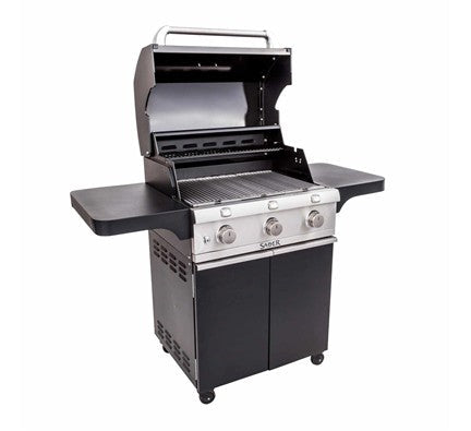 Saber Deluxe Black 3-Burner Grill