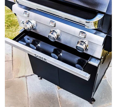 Saber Deluxe Black 3-Burner Grill