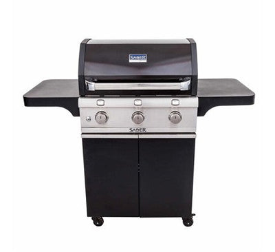 Saber Deluxe Black 3-Burner Grill