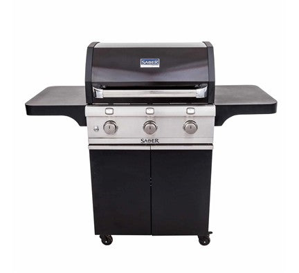 Saber Deluxe Black 3-Burner Grill