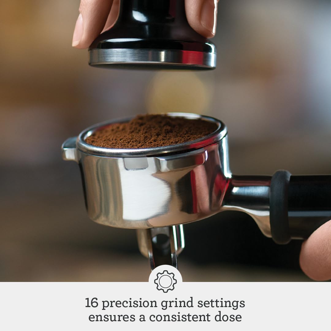 Sage - The Barista Express - Bean to Cup Coffee Machine with Grinder and Milk Frother, Brushed Stainless Steel