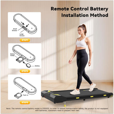 Walking Pad with Incline, 2.5HP Under Desk Treadmills for Home and Office, Portable Treadmill with LED Display, APP Remote Control