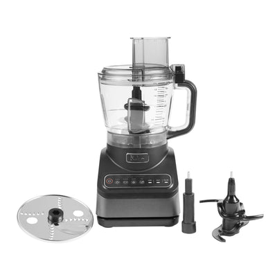 Ninja Food Processor with 4 Automatic Programs; Chop, Puree, Slice, Mix, and 3 Manual Speeds, 2.1L Bowl, Chopping, Slicing & Dough Blades, 850W, Dishwasher Safe Parts, Black BN650UK