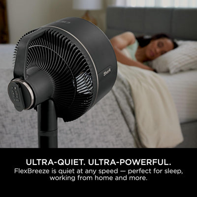 Shark FlexBreeze High-Velocity 12 in 1 Fan, Hybrid Corded & Cordless Portable Cooling Fan, Indoor & Outdoor, with Remote Control, Adjustable Tilt, UV & Water-Resistant, Powerful & Quiet, Black FA220UK
