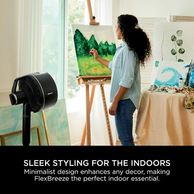 Shark FlexBreeze High-Velocity 12 in 1 Fan, Hybrid Corded & Cordless Portable Cooling Fan, Indoor & Outdoor, with Remote Control, Adjustable Tilt, UV & Water-Resistant, Powerful & Quiet, Black FA220UK