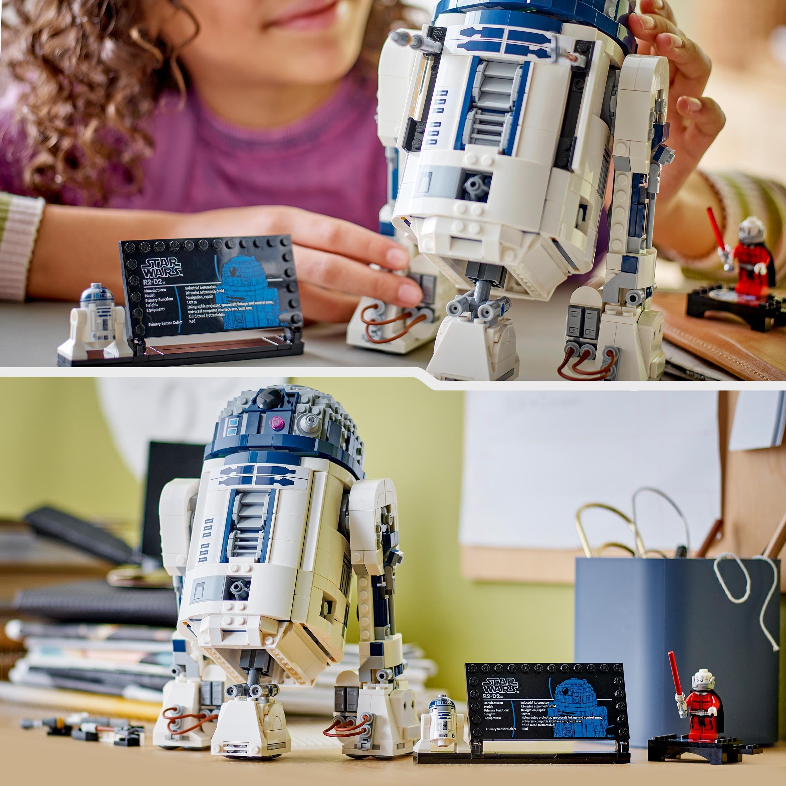 LEGO Star Wars 75379 R2-D2 Building Toy - Play and Display Droid Figure with Rotating Head, Periscope & Tools - incl. a Darth Malak Minifigure - Gift for 10+ Year Old Boys & Adult Fans