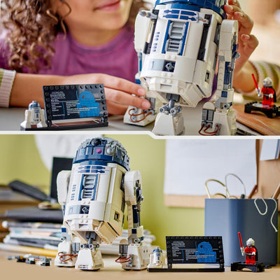 LEGO Star Wars 75379 R2-D2 Building Toy - Play and Display Droid Figure with Rotating Head, Periscope & Tools - incl. a Darth Malak Minifigure - Gift for 10+ Year Old Boys & Adult Fans
