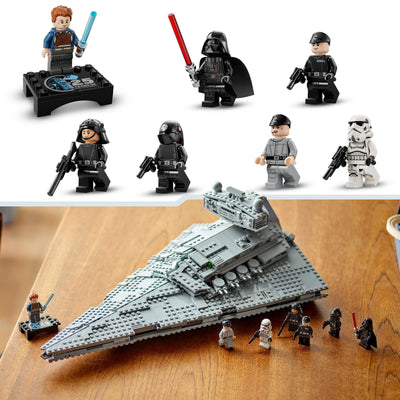 LEGO Star Wars 75394 Imperial Star Destroyer Building Toy - Collectible A New Hope Model Kit with 7 Minifigures incl. Darth Vader & Cal Kestis - Gift for Father's Day