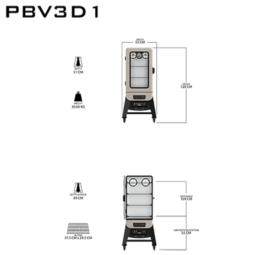 Pit Boss PBV3D1 Digital Electric Vertical Smoker (10600)