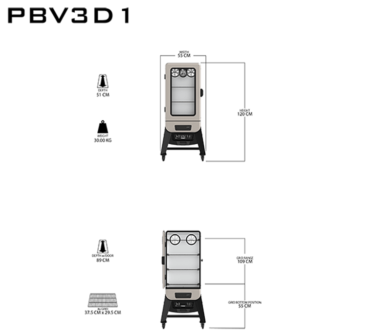 Pit Boss PBV3D1 Digital Electric Vertical Smoker (10600)
